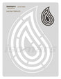 Isomars Quilting Template Acrylic Sewing and Fabric Cutting Stencil
