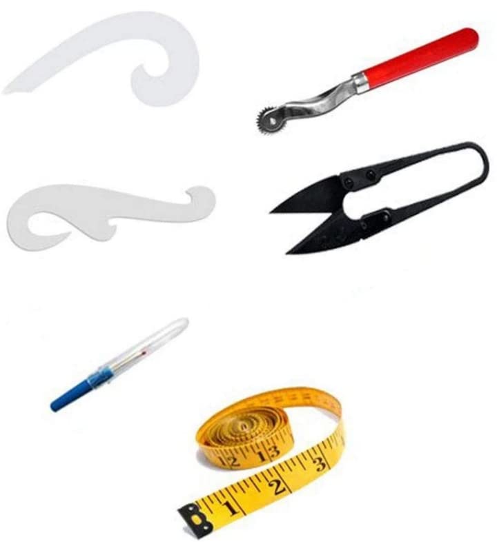 Isomars Tailoring Kit Set of 6 Multicolor Fashion Designing Tools
