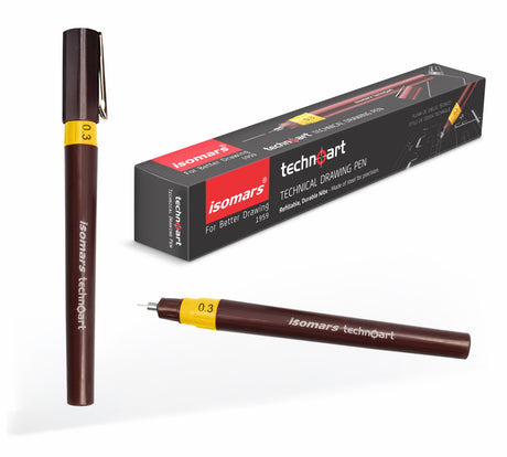 Isomars Technical Fineliner Pens for Drafting Line Art and Technical Illustration
