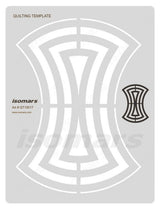 Isomars Transparent Quilting Stencil for Decorative Sewing and Fabric Art