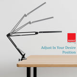 ISOMARS LED Desk Lamp with Adjustable Angle & Clamp | 12 Inch Overhead USB Study Table Light for Desktop, Laptop, Office & Reading | 3 Color Modes, 10 Brightness Levels, Eye Care LED Lamp11