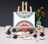 Maroon Pigmented India Drawing Ink for Calligraphy Technical Drawing and Illustration