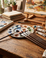 Multi-Purpose Professional Paint Brush Collection For Mixed Media And Decorative Art
