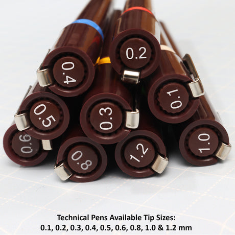 Precision Steel Tip Technical Pen for Mandala Art and Detailed Line Work