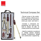 Professional Metal Technical Drawing Compass Instrument Box by Isomars