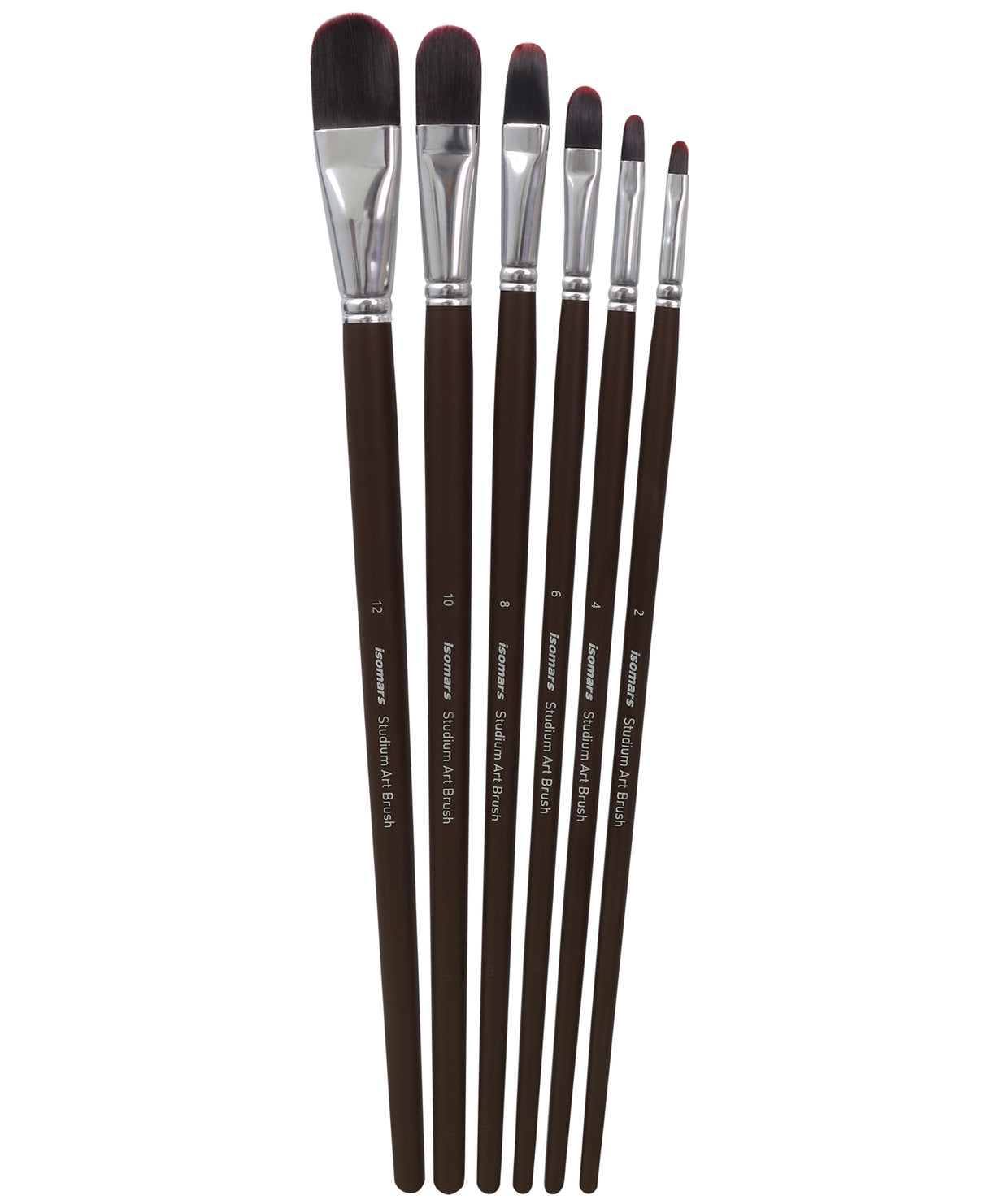 Professional Synthetic Taklon Filbert Brushes For Oil Painting And Decorative Artwork