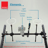 Professional Top View Camera Stand for Ecommerce Product Food and Art Shoots