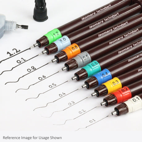Refillable Technical Fineliner Pen for Artists Architects and Designers