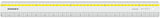 Isomars Clear Acrylic Ruler with Grid Lines 18 Inch | Transparent Precision Measuring Scale for Artists, Architects, Engineers, Designers & Students