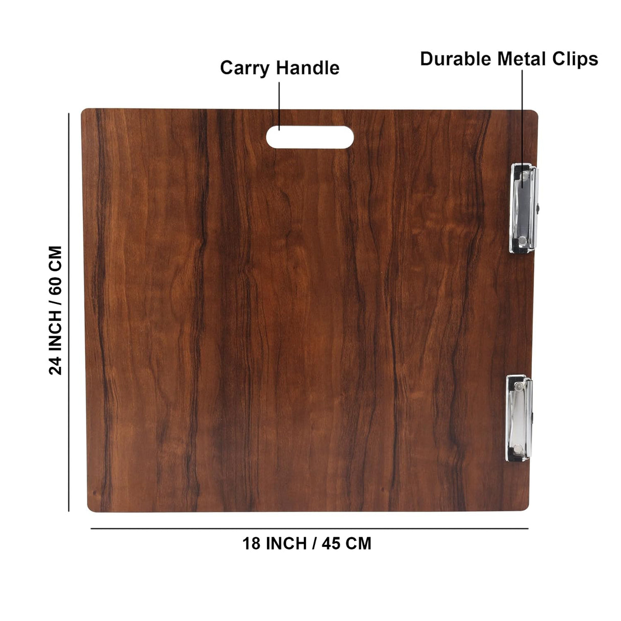 Isomars Drawing Sketch Board - 18" x 24" Portable for Artists, Students & Designers – Ideal for Drawing, Sketching, Drafting & Painting (18x24 Inch (Dark Brown))