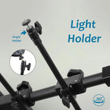 ISOMARS Overhead Camera & Phone Stand | Adjustable 10 Height Levels Product Photography Stand with Dual Light Holders, Background Sheet Brackets & Clips for Overhead Photos & Videos