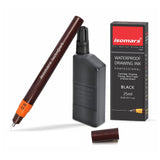 Isomars Technoart 0.8mm Fineliner Pen with Waterproof Black Drawing Ink Set