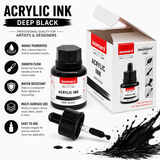airbrush black acrylic ink