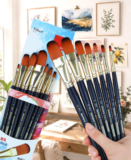 Artist Brush Filbert (Set of 7) - Isomars