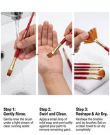 Artist Mix Paint Brush (Set of 5) - Isomars