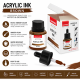 artist acrylic ink brown for painting