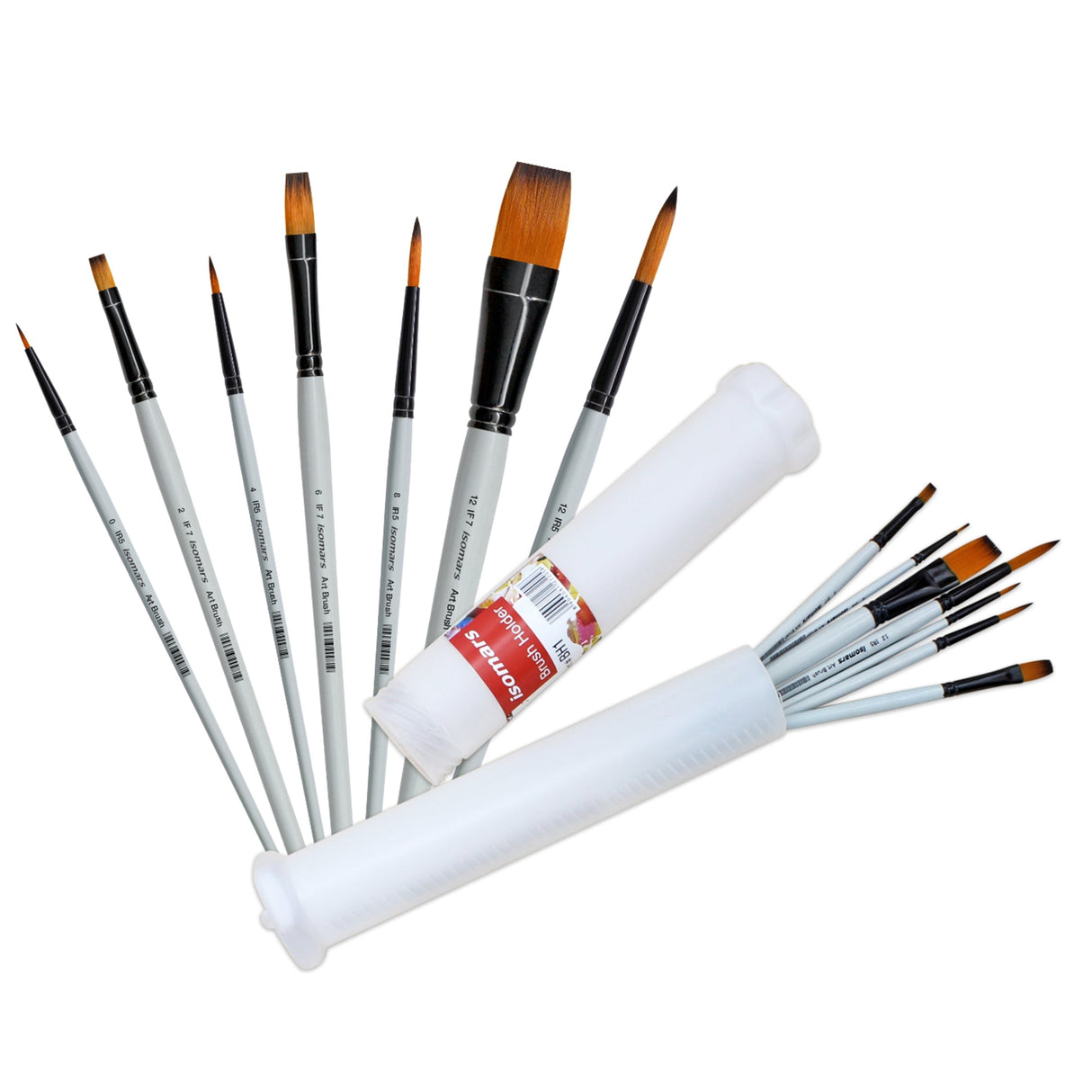 Artists Brush Set- 14 Brushes with Holder - Isomars