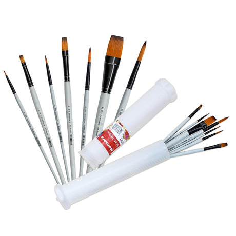 Artists Brush Set- 14 Brushes with Holder - Isomars