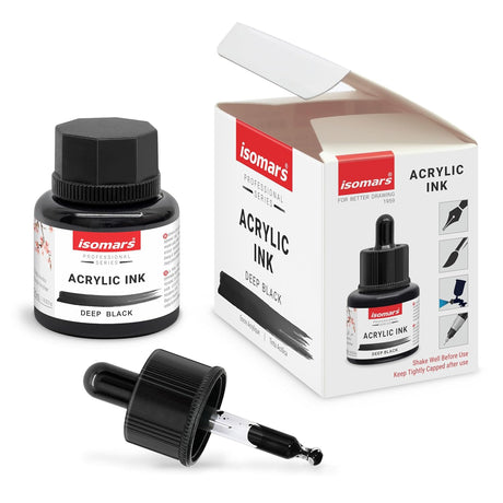 black acrylic ink 35ml waterproof