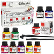 Calligraphy Ink (Set of 10) with FREE Straight and Oblique Holders - Isomars