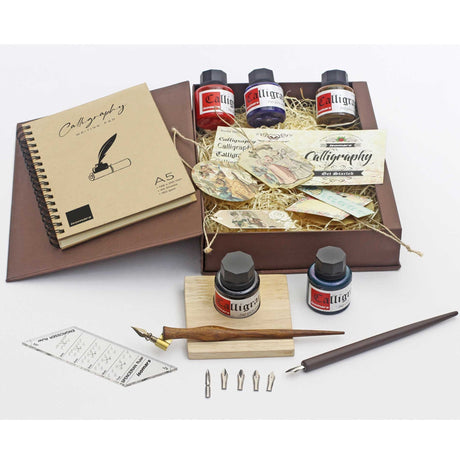 Calligraphy Pen Set - Platinum - Isomars