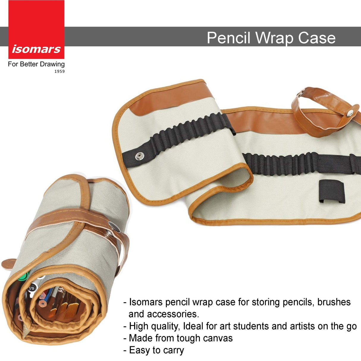 Canvas Pencil Wrap Case - Isomars