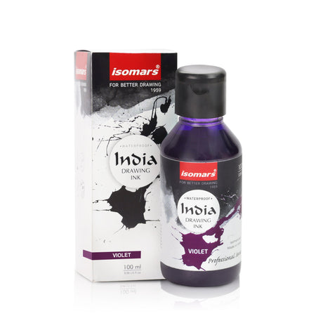 India Waterproof Drawing Ink - 100ML Fadeproof, Non-Toxic, Professional Art Supplies - Isomars
