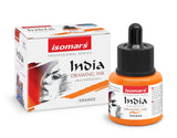 India Waterproof Drawing Ink 35ml | Permanent Lightfast Artist Ink for Illustration, Calligraphy, Airbrush & Fine Art (Multi Colors) - Isomars