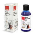 India Waterproof Drawing Ink Blue 100ml | Permanent Lightfast Artist Ink for Calligraphy, Airbrush, Illustration & Fabric Painting - Isomars