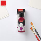 India Waterproof Drawing Ink Pink 100ml | Permanent Lightfast Artist Ink for Calligraphy, Airbrush, Illustration & Fabric Painting - Isomars
