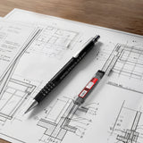 Isomars 0.9mm Mechanical Pencil with 10 Extra 2B Leads & Eraser | Rapid Drafting Pencil for Drawing, Sketching, Writing & Technical Drafting | For Students, Artists & Professionals - Isomars