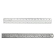 Isomars 12 Inch Aluminium Cutting Ruler & 12 Inch Stainless Steel Scale Combo | Dual Side CM & Inch Markings | Precision Measuring Rulers for Drawing, Drafting, Craft, Office & School Use - Isomars