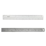 Isomars 12 Inch Aluminium Cutting Ruler & 12 Inch Stainless Steel Scale Combo | Dual Side CM & Inch Markings | Precision Measuring Rulers for Drawing, Drafting, Craft, Office & School Use - Isomars