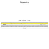 Isomars 18 Inch Acrylic Ruler | Clear Grid Measuring Scale - Isomars