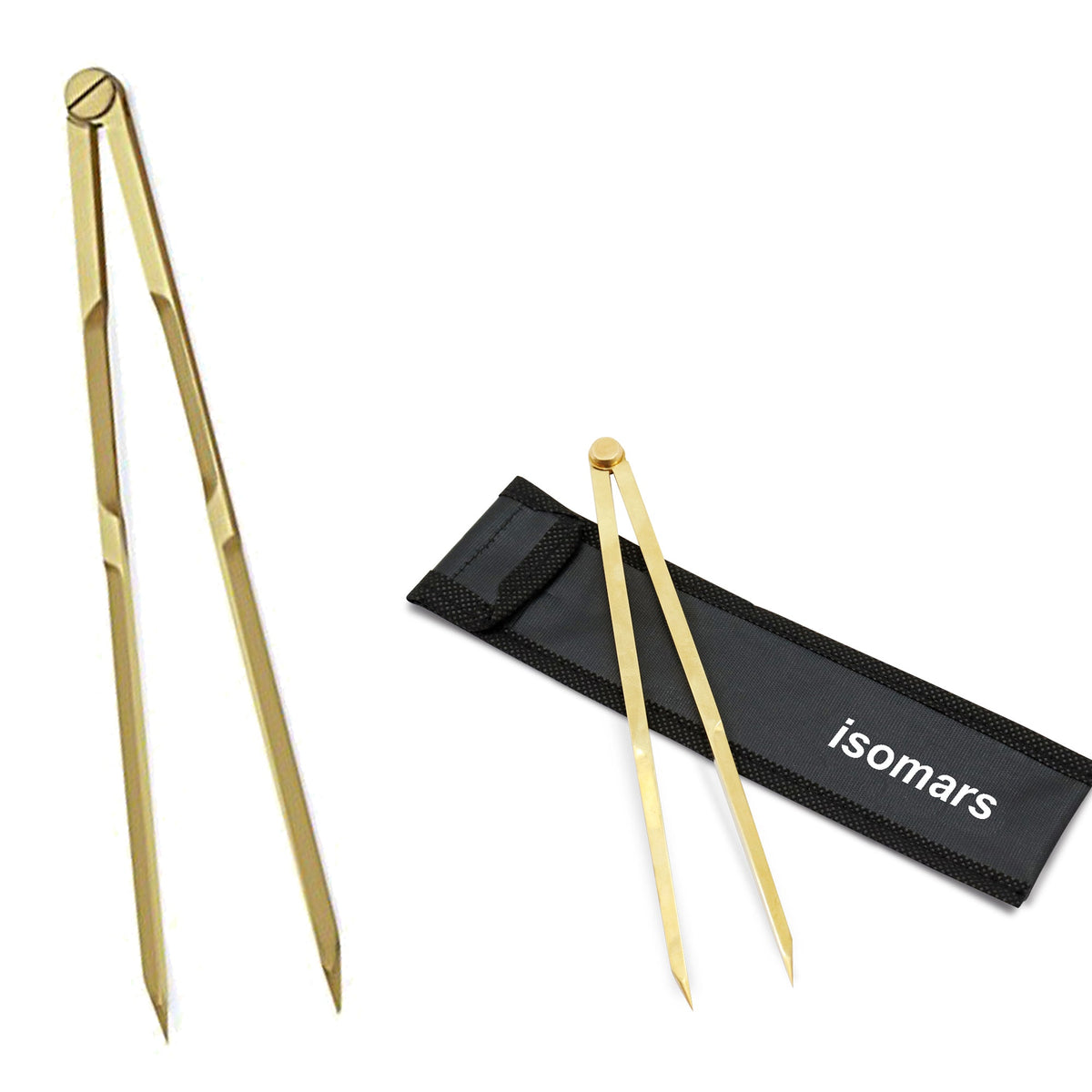 Isomars 22cm Brass Marine/Nautical Divider for Chart Plotting - Isomars