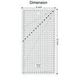 Isomars 6" x 12" Patchwork Quilting Ruler for Sewing & Cutting - Isomars