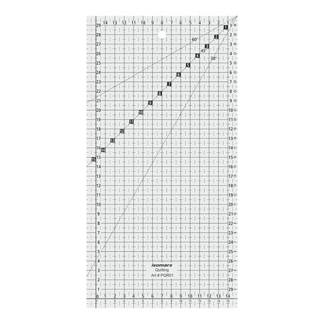 Isomars 6" x 12" Patchwork Quilting Ruler for Sewing & Cutting - Isomars