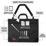 Isomars A2 Art Carry Bag with Tool Pouch | Drawing Portfolio Bag - Isomars