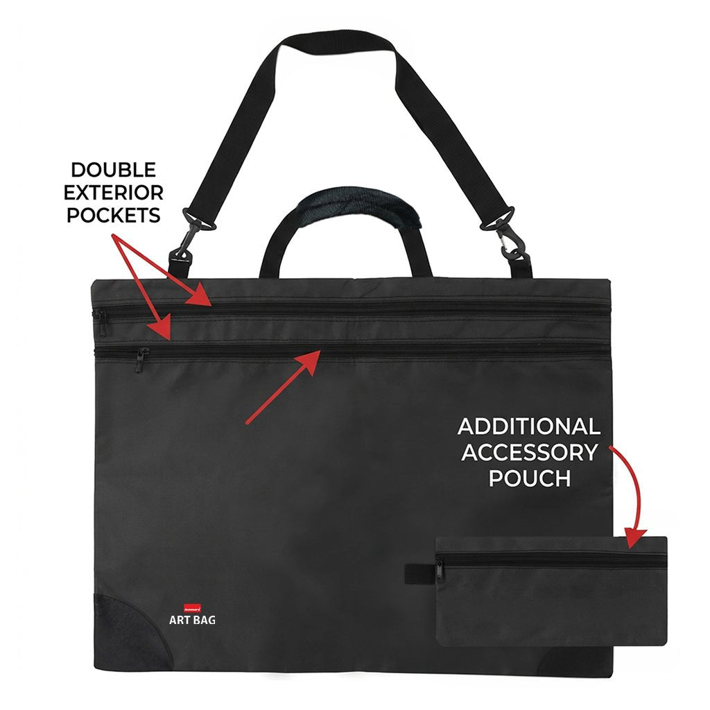 Isomars A2 Art Carry Bag with Tool Pouch | Drawing Portfolio Bag - Isomars