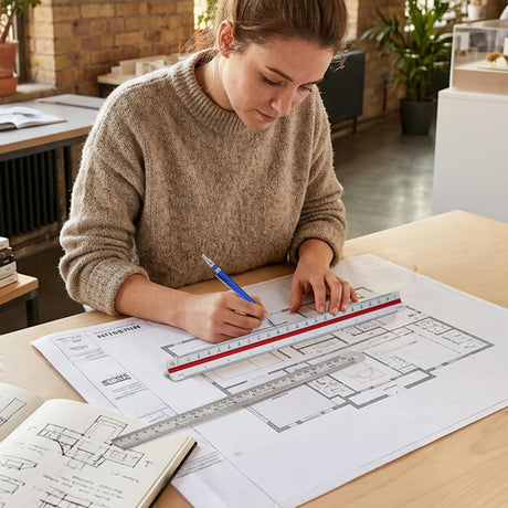 Isomars A2 Drawing Board Table Model Kit (Set of 10 Items) - Comes with 18.5" x 25" Drawing & Drafting Board Ideal for Architects, Engineers, Designers & Artists Students and Professionals - Isomars