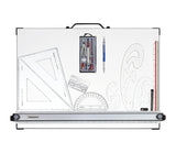 Isomars A2 Drawing & Drafting Kit | 18.5" x 25.5" Drafting Board with Compass Set, Set Squares, Pencil, Triangular Scale & Protractor | Technical Drawing Kit for Architects, Engineers, Students & Professionals - Isomars
