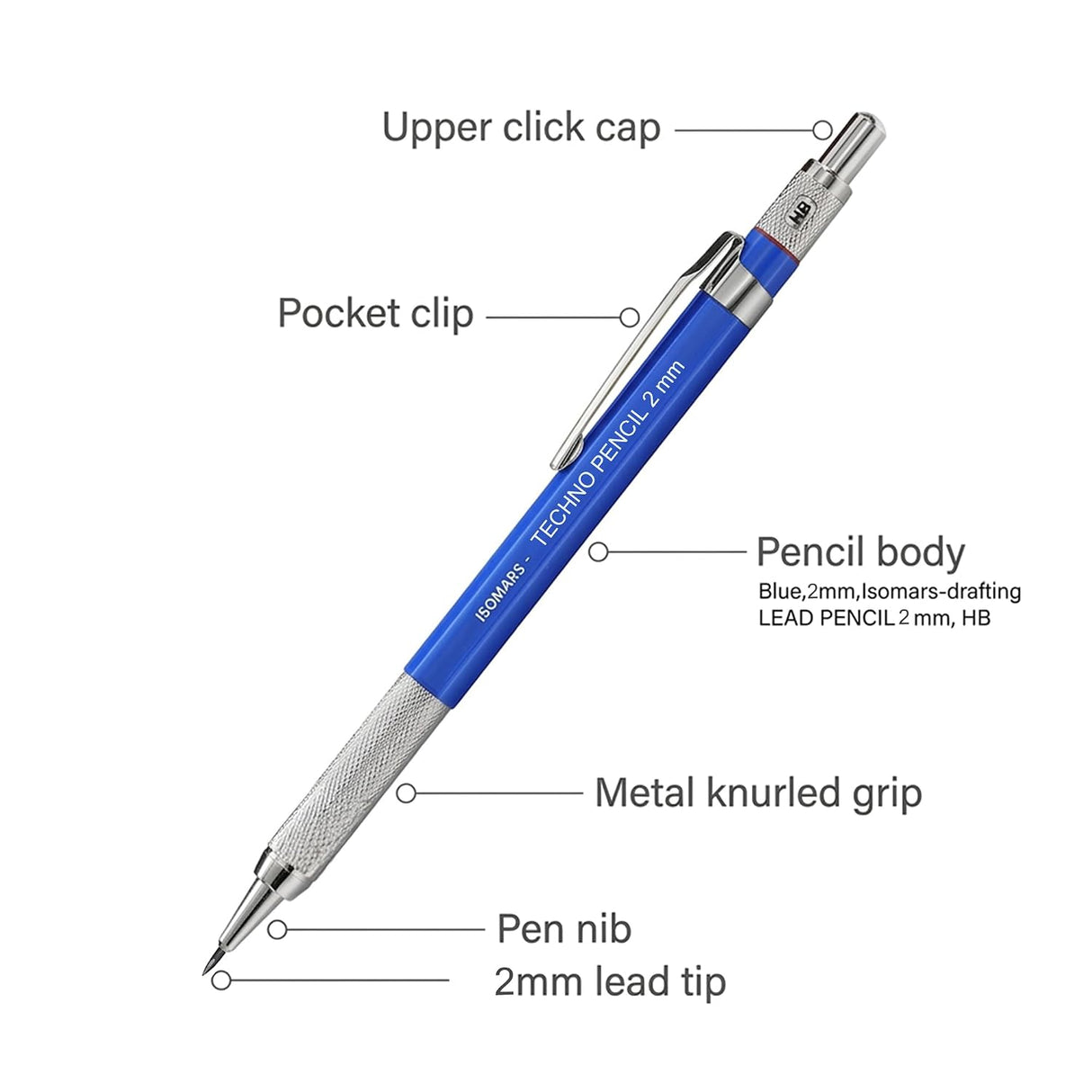 Isomars A2 Drawing & Drafting Kit | 18.5" x 25.5" Drafting Board with Compass Set, Set Squares, Pencil, Triangular Scale & Protractor | Technical Drawing Kit for Architects, Engineers, Students & Professionals - Isomars