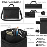 Isomars A3 Art Portfolio Bag with Tool Pouch | Size: 40 x 50 cm / 15.7 x 19.6 inch - Isomars