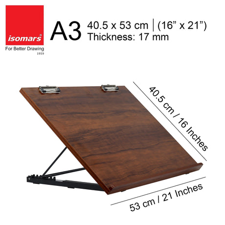 Isomars A3 Drawing Board Artboard | 16"x21" / 40.5x53 cm - Isomars
