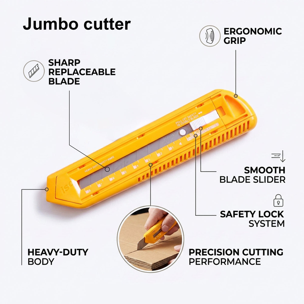 Isomars A3 Self-Healing Cutting Mat with 12 Inch Aluminium Scale & Jumbo Paper Cutter | Precision Cutting Kit for Paper Craft, Artwork, Office, School & DIY Projects - Isomars