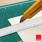 Isomars A3 Self-Healing Cutting Mat with 12 Inch Aluminium Scale & Jumbo Paper Cutter | Precision Cutting Kit for Paper Craft, Artwork, Office, School & DIY Projects - Isomars
