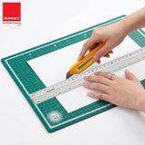 Isomars A3 Self-Healing Cutting Mat with 12 Inch Aluminium Scale & Jumbo Paper Cutter | Precision Cutting Kit for Paper Craft, Artwork, Office, School & DIY Projects - Isomars