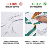 Isomars A3 Self-Healing Cutting Mat with 12 Inch Aluminium Scale & Jumbo Paper Cutter | Precision Cutting Kit for Paper Craft, Artwork, Office, School & DIY Projects - Isomars