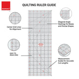 Isomars A3 Self-Healing Cutting Mat with 18 Inch Quilting Ruler & Rotary Cutter Set | Fabric Cutting Kit for Sewing, Tailoring, Quilting, Patchwork, Fashion Designing & Crafts - Isomars