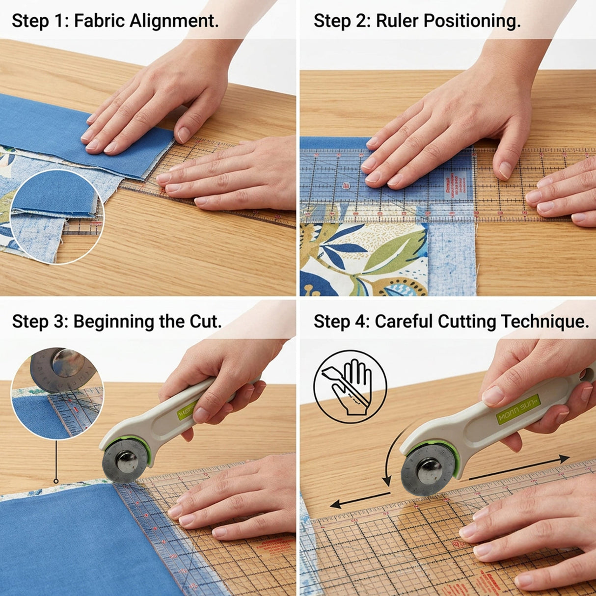 Isomars A3 Self-Healing Cutting Mat with 24 Inch Quilting Ruler & Rotary Cutter Set | Fabric Cutting Kit for Sewing, Tailoring, Quilting, Patchwork, Fashion Designing & Crafts - Isomars